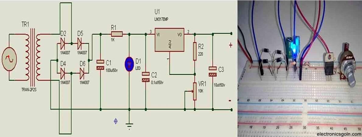 পাওয়ার সাপ্লাই সার্কিটের বিভিন্ন কম্পোনেন্টের ফাংশন