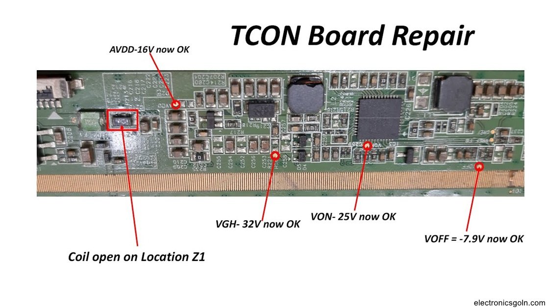 ব্যবহারিক ৪ঃ এলইডি টিভির টিকন বোর্ড (LED TV এর T-con Board) এর ত্রুটি নির্ণয় ও মেরামত করণ