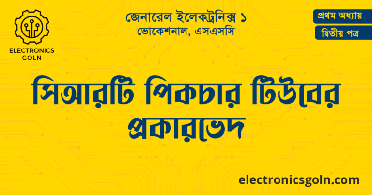 সিআরটি পিকচার টিউবের প্রকারভেদ