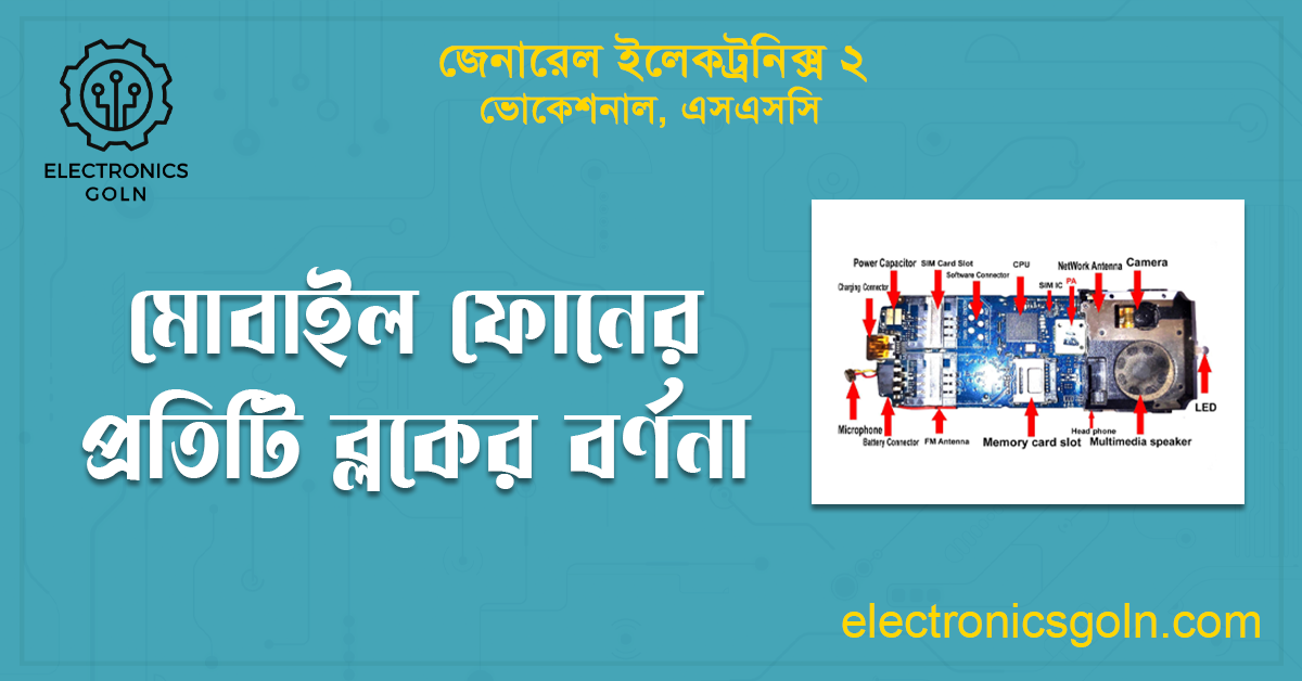 মোবাইল ফোনের প্রতিটি ব্লকের বর্ণনা